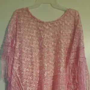 Vintage pink shaw
